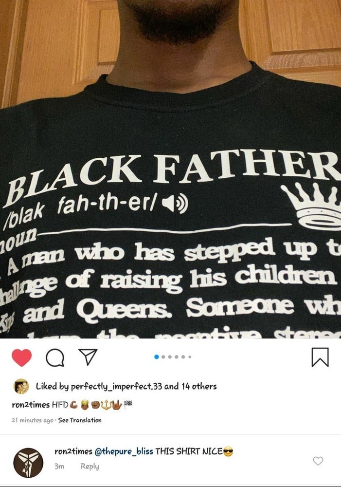 Black Father Tee - Pureblissllc