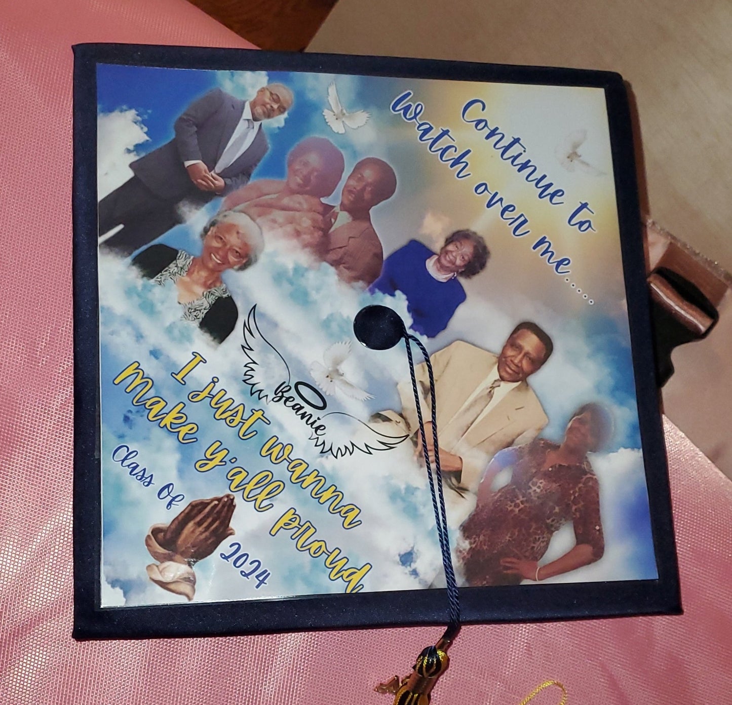 Custom Grad cap topper - Pureblissllc