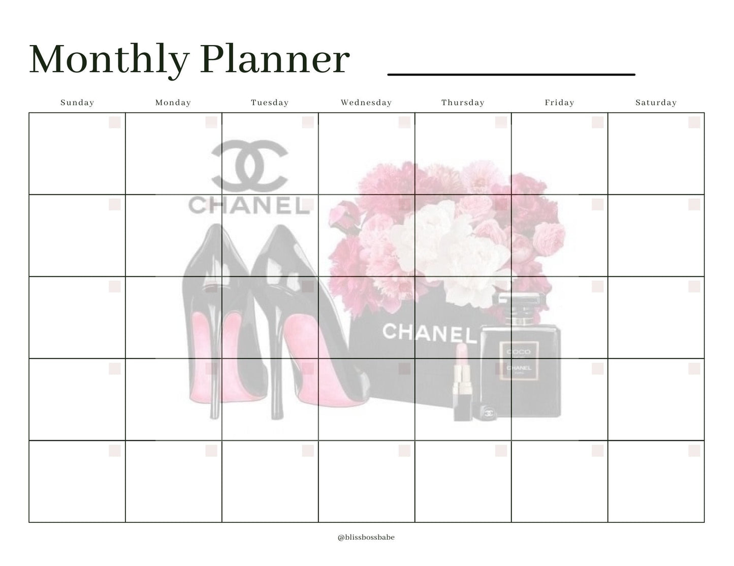 Monthy Planner Notepad - Pureblissllc