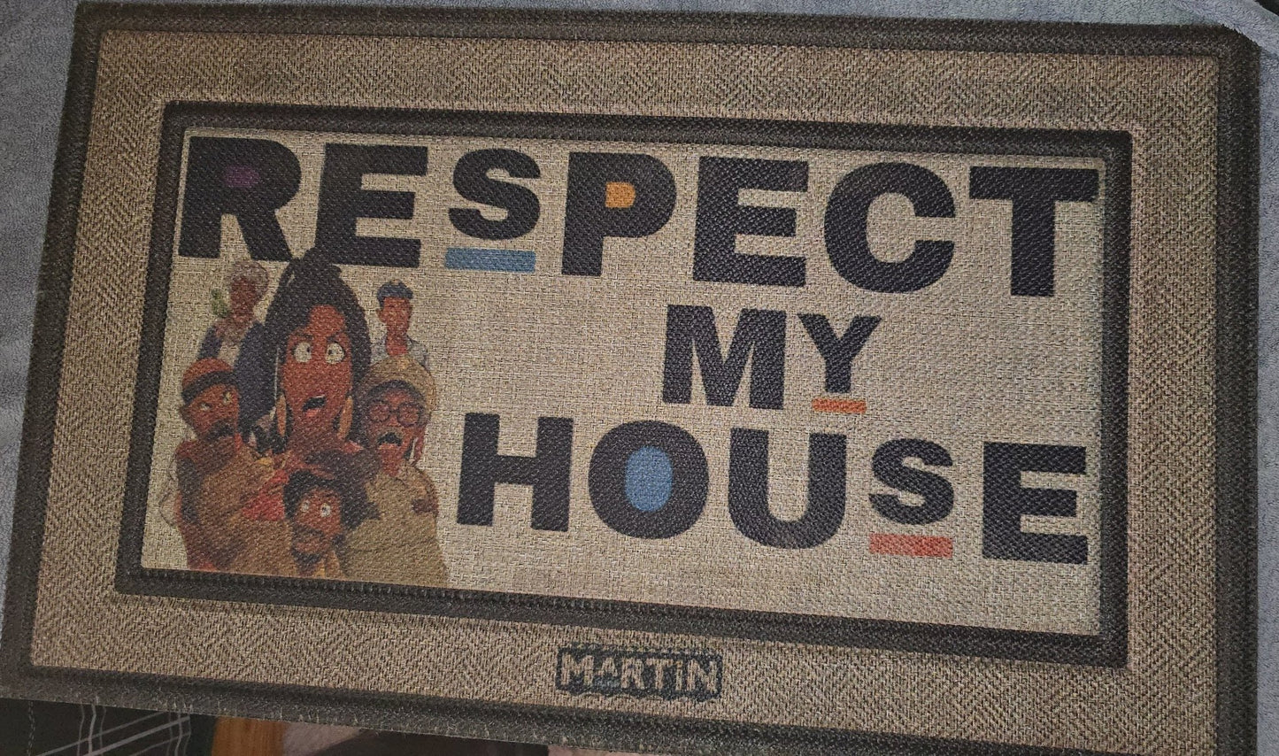 Respect my house door mat - Pureblissllc