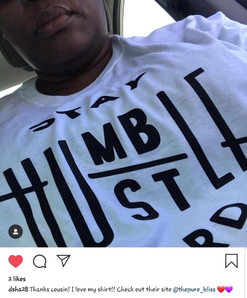 Stay humble/Hustle hard tee - Pureblissllc