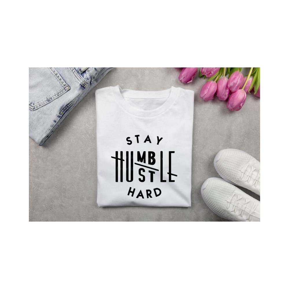 Stay humble/Hustle hard tee - Pureblissllc