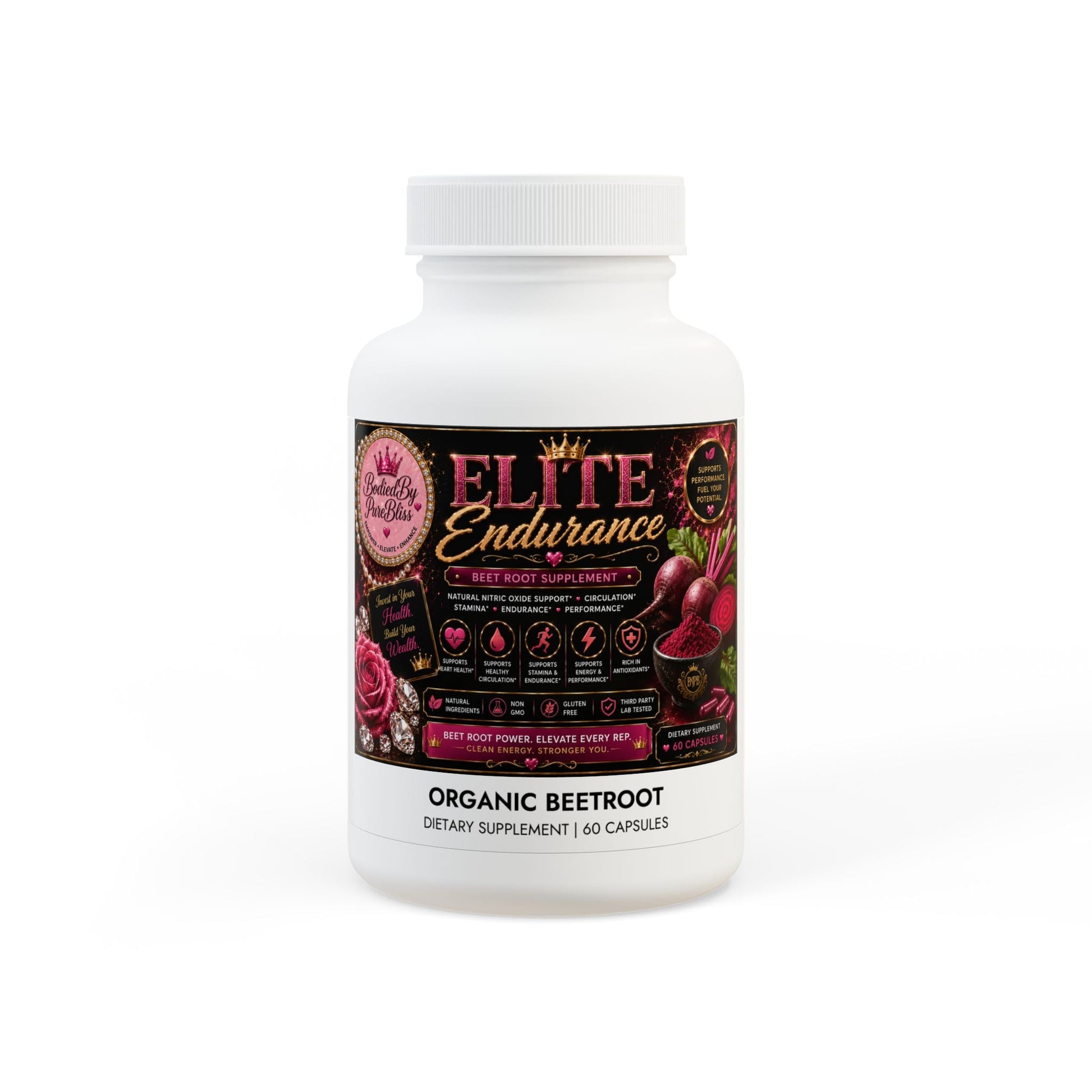 Beetroot Supplement (60 Capsules) - Pureblissllc