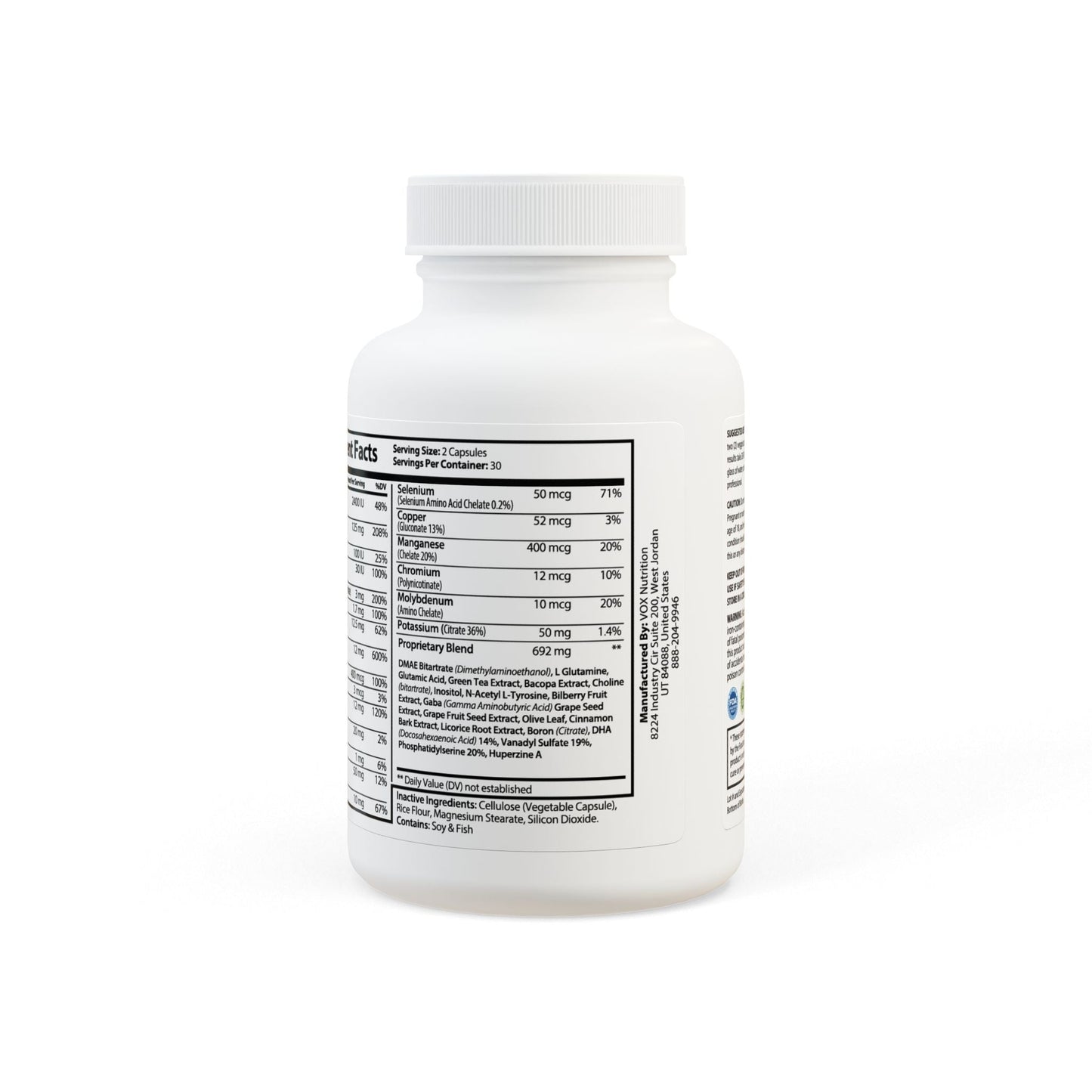 Brain Support Complex Supplement (60 Capsules) - Pureblissllc