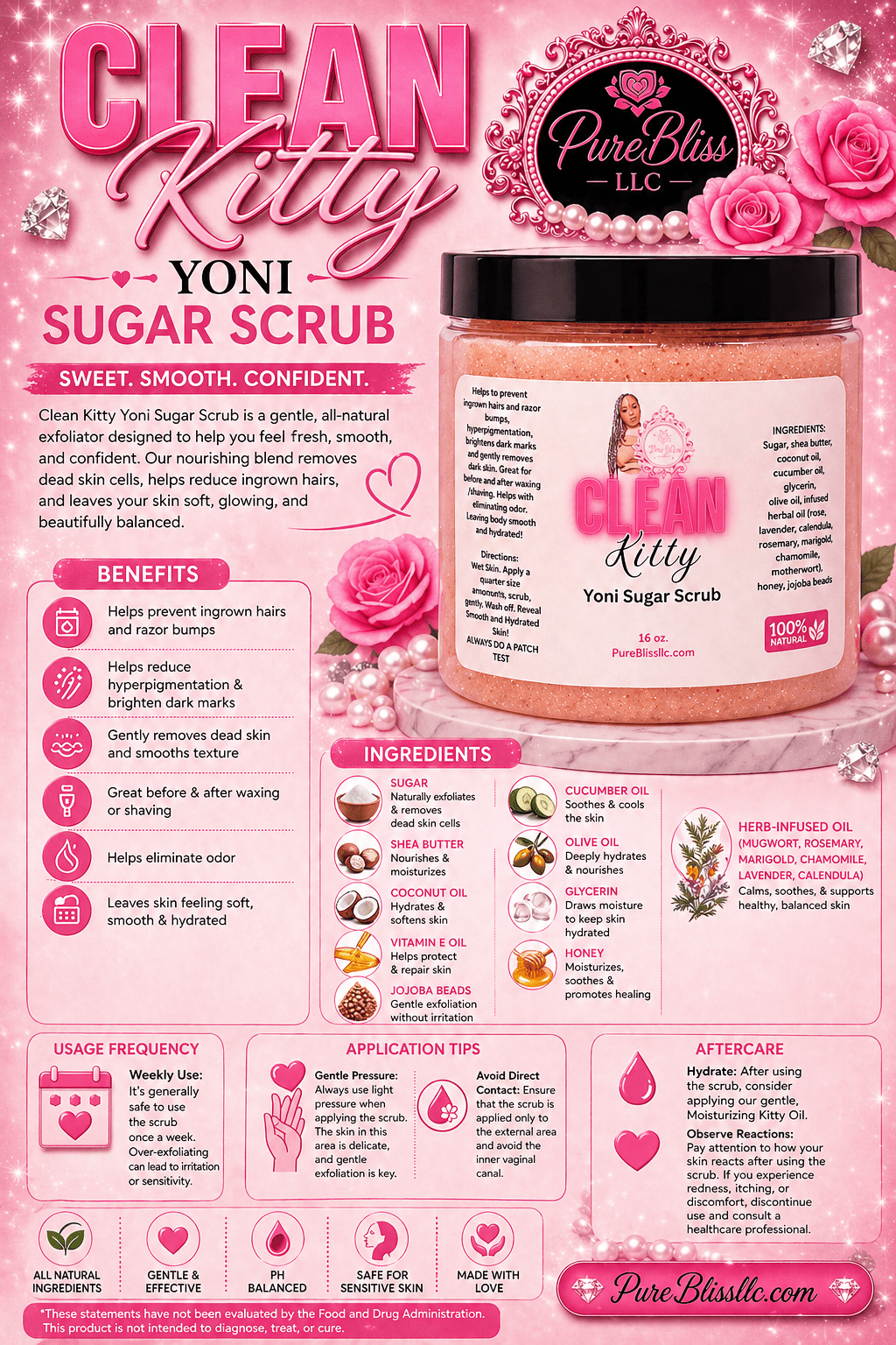 Clean Kitty Yoni scrub - Pureblissllc