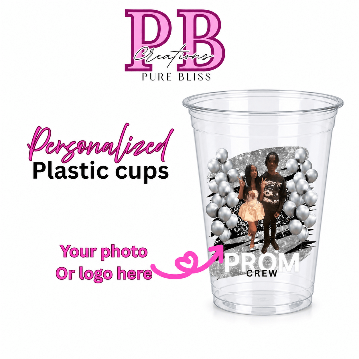 Custom clear cups - Pureblissllc
