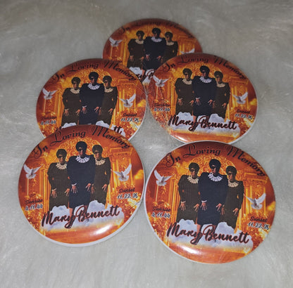 Custom memorial buttons - Pureblissllc