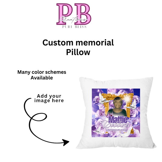 Custom memorial pillow - Pureblissllc
