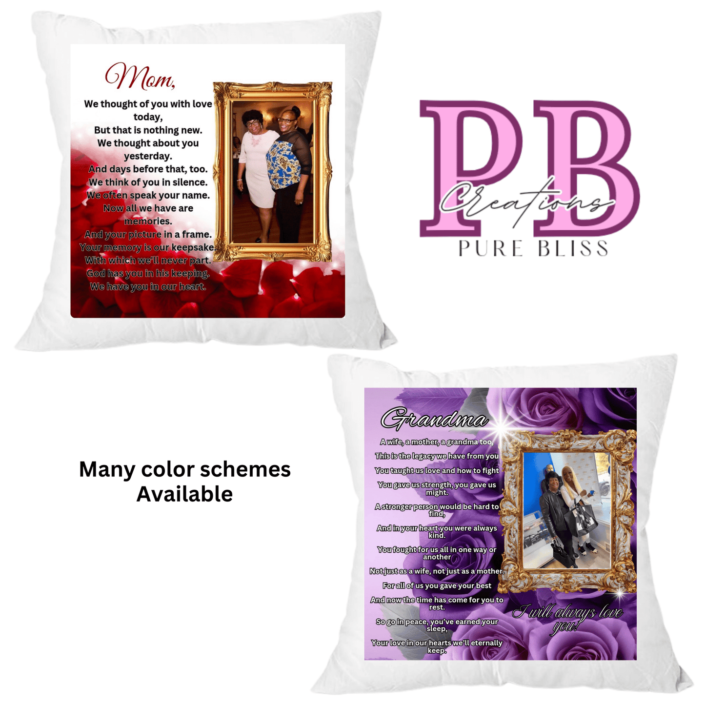 Custom poem pillow - Pureblissllc