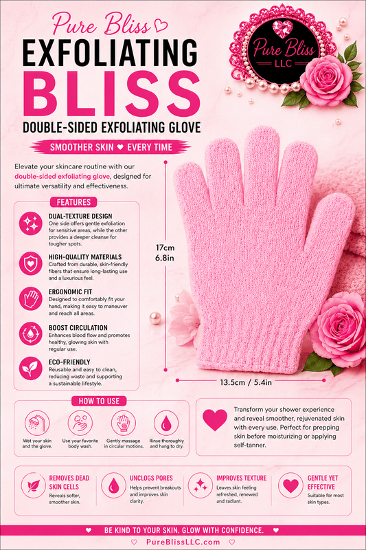 Double sided exfoliating glove - Pureblissllc