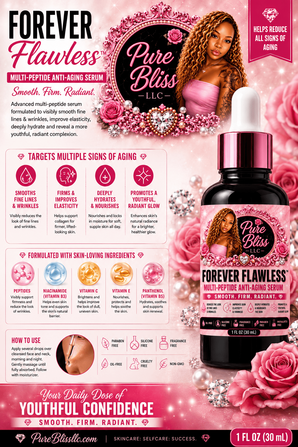 Forever Flawless multi-peptide serum - Pureblissllc