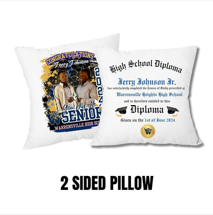 Graduation or double sided pillow - Pureblissllc