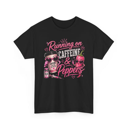 Running on Caffeine & Peppers T-Shirt - Pureblissllc