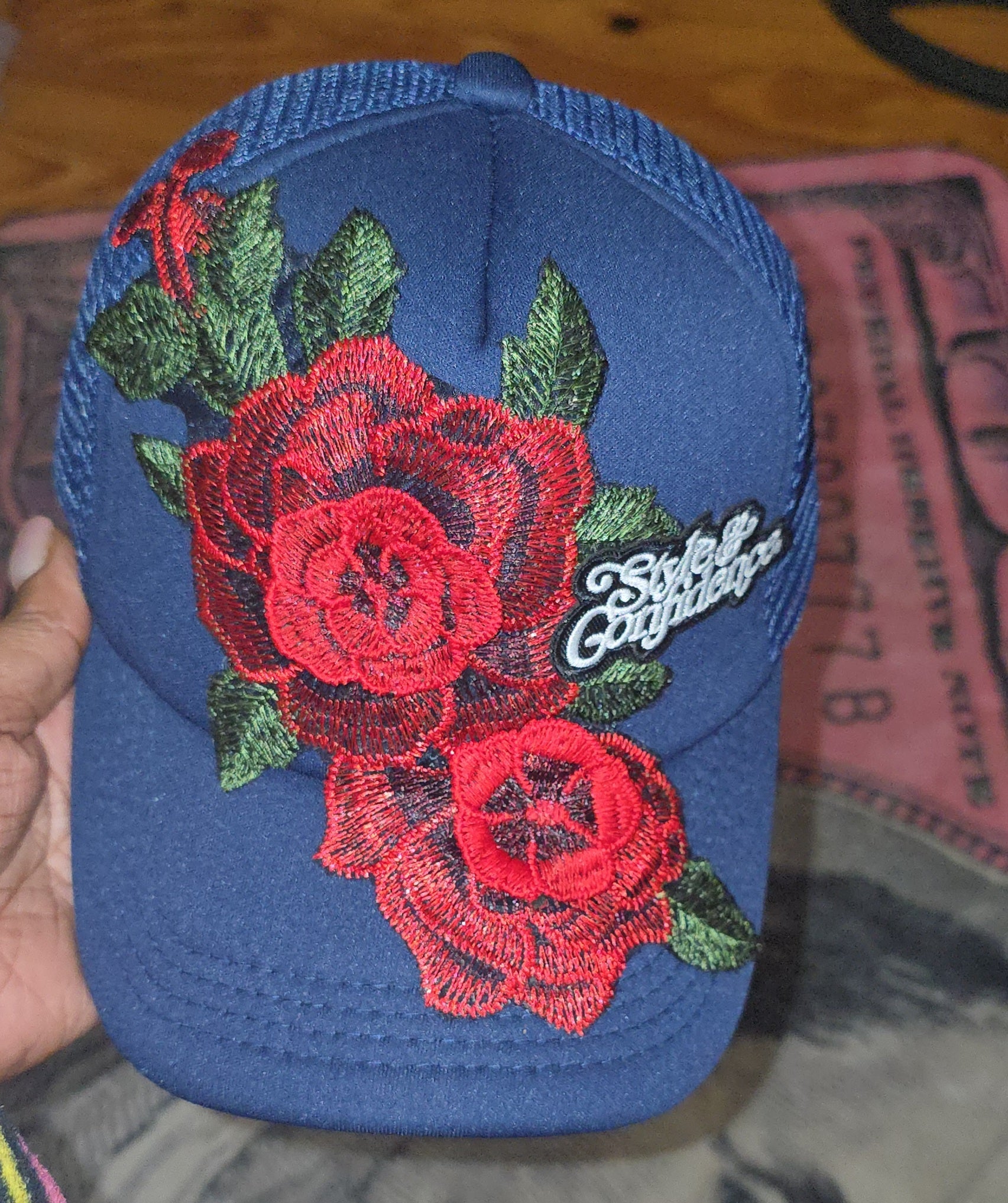 Style & confidence rose hat - Pureblissllc