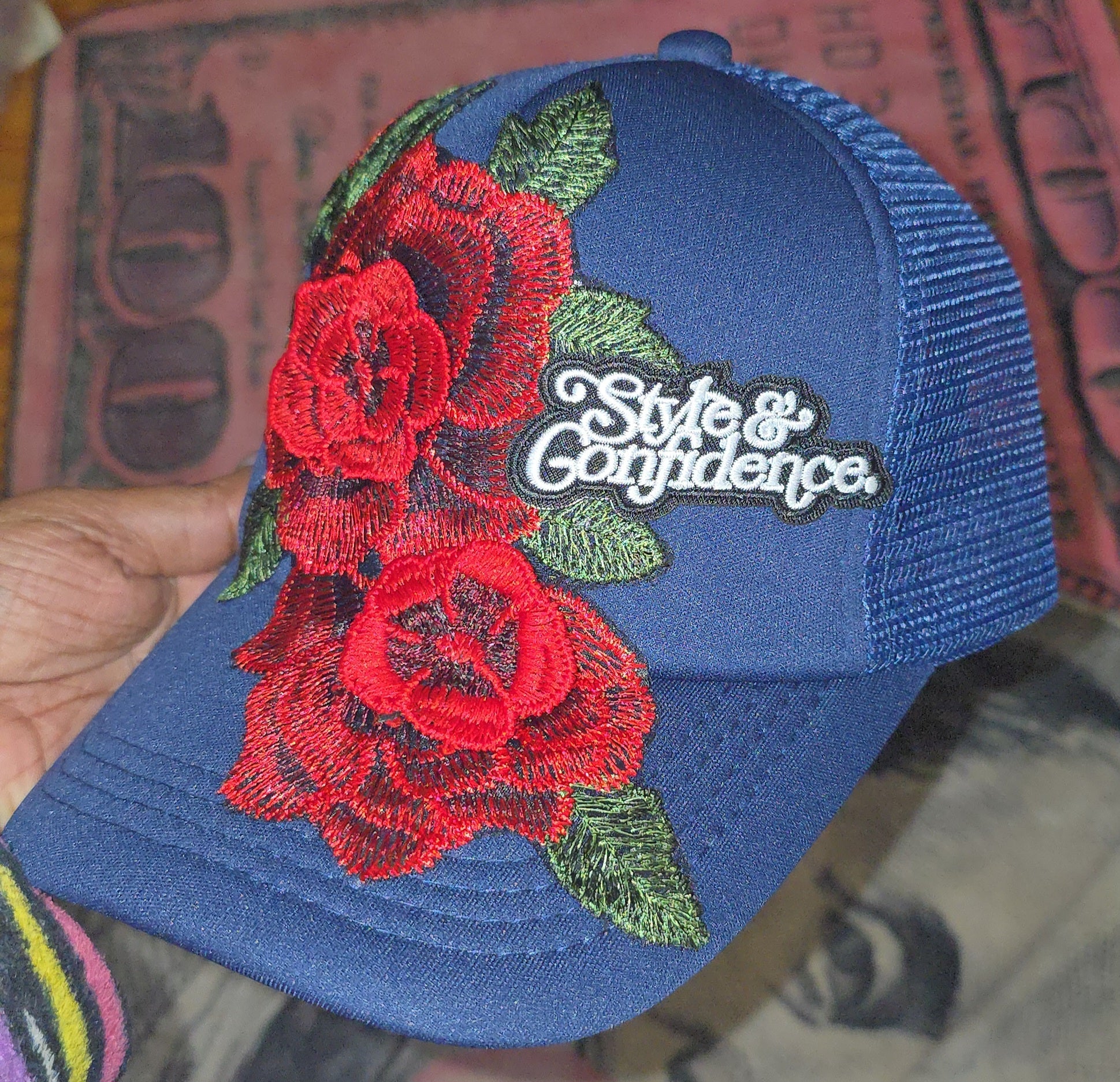 Style & confidence rose hat - Pureblissllc