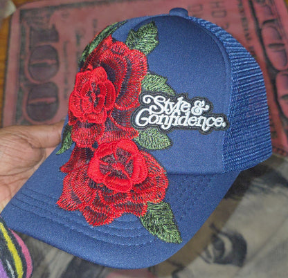 Style & confidence rose hat - Pureblissllc