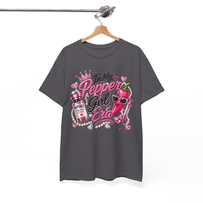 T-Shirt — "In My Pepper Girl Era" Pink Heart Graphic Tee - Pureblissllc