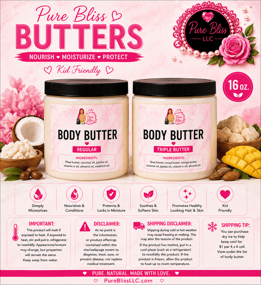 Whipped body butter 16oz. - Pureblissllc