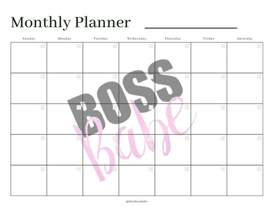 Monthy Planner Notepad